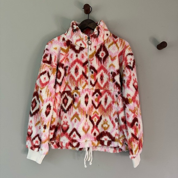 BILLABONG TIME OFF HALF ZIP FLEECE PULLOVER SIZE MEDIUM LAVENDER KISS - Picture 7 of 9